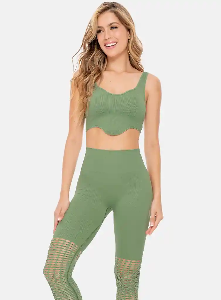 Top Deportivo Mujer Sin Costuras Talla Única