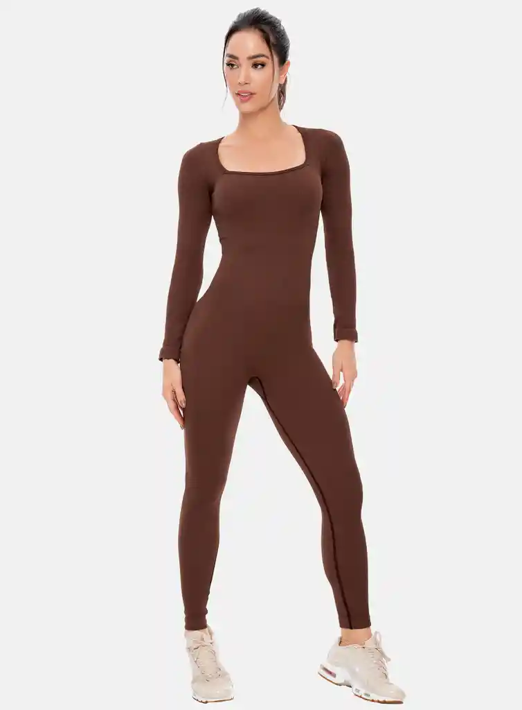 Enterizo Deportivo Mujer Manga Larga Sin Costuras Talla Única