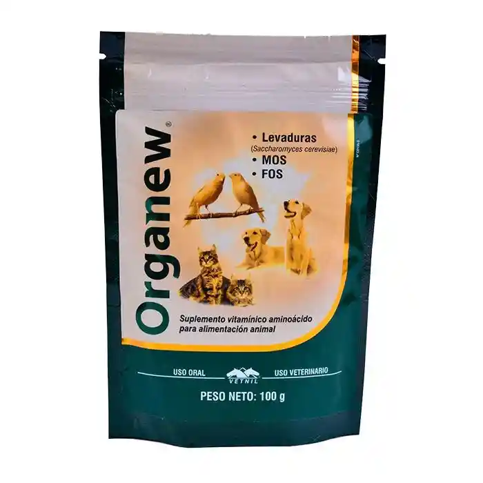 Organew Probioticos X 100 Gr Perros Gatos Aves