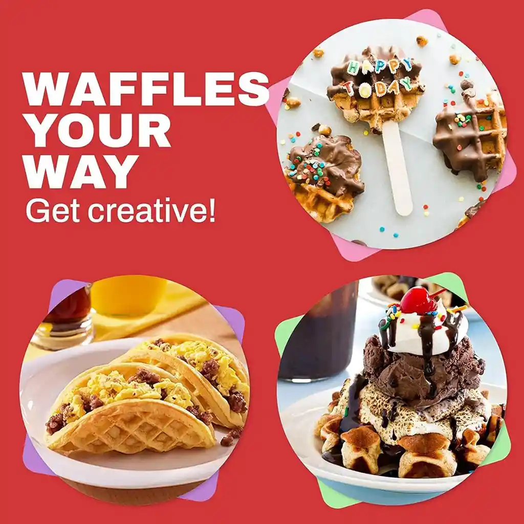 Waflera Eléctrica Para Waffles En Forma De Corazón