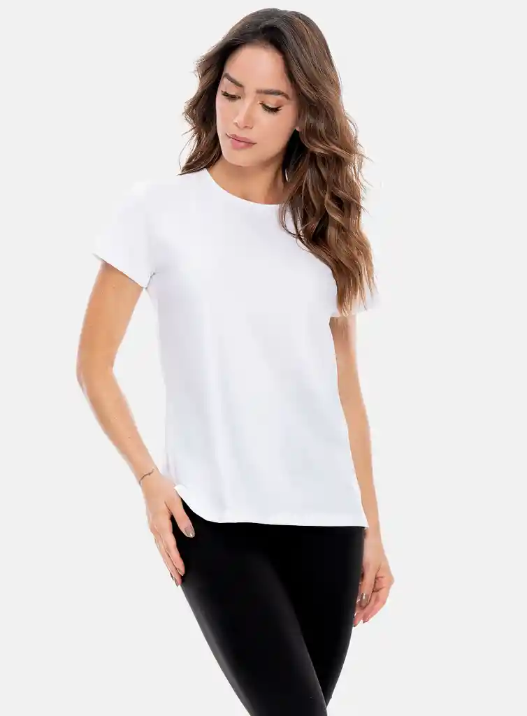 Camiseta Deportiva Mujer Con Aplique Reflectivo Cortes En Malla Talla S - M