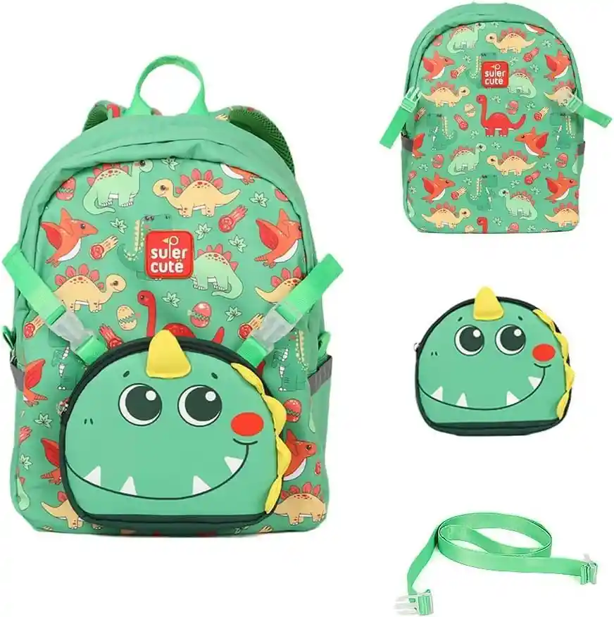 Morral Maleta + Lonchera Infantil Con Diseños