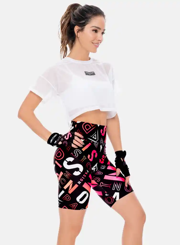 Camistea Deportiva Mujer En Tela Semi Transparente Talla S - M