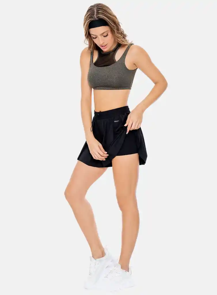 Short Deportivo Mujer Gola Con Short Interno Talla S - M