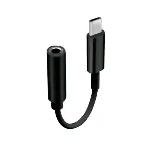 Conector Jack 3.5mm A Tipo C Samsung Negro