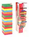 Juego De Madera Jenga 54 Piezas Grande Torre Bloques