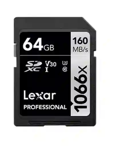 Lexar Tarjeta Memoria Entera Sd Xc 64gb 1066x 160 Mb/s U3 4k