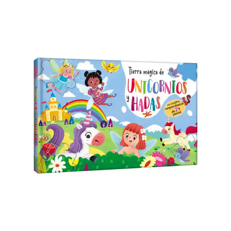 Libro Tierra Magica De Unicornios Y Hadas Rompecabezas Lexus