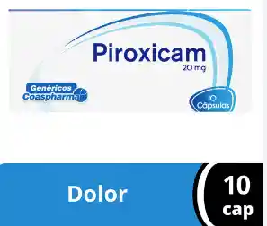 Piroxicam 20mg Cj X 10