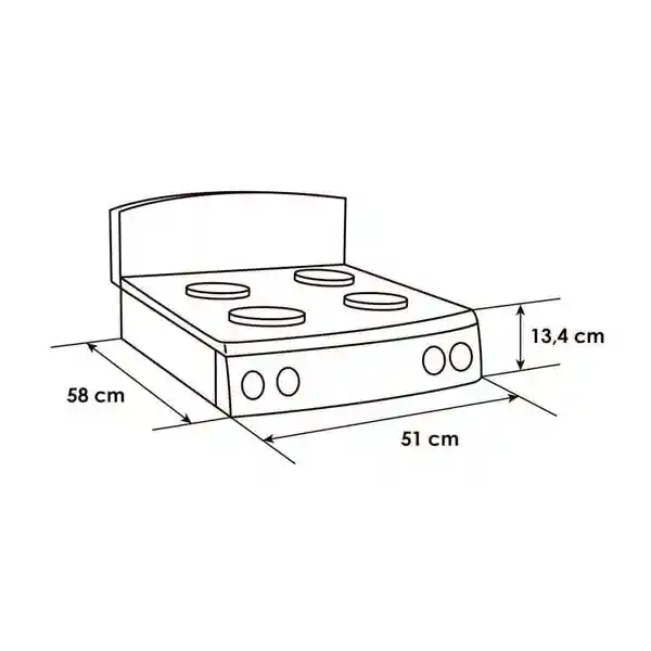 Estufa De Sobremesa Abba St 400- 4 Puestos | Acero Inoxidable Gp