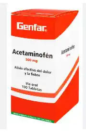 Acetaminofen 500mg Genfar