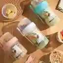 Juego Vaso Con Recipiente Ensalada O Yogur Con Cuchara