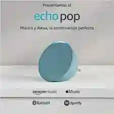 Echo Pop | Parlante Inteligente Y Compacto Con Sonido Definido Y Alexa | Verde Azulado
