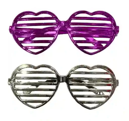 Gafas Metalizadas Colores Surtidos Para Hora Loca, Halloween, Carnaval Ref. Al139