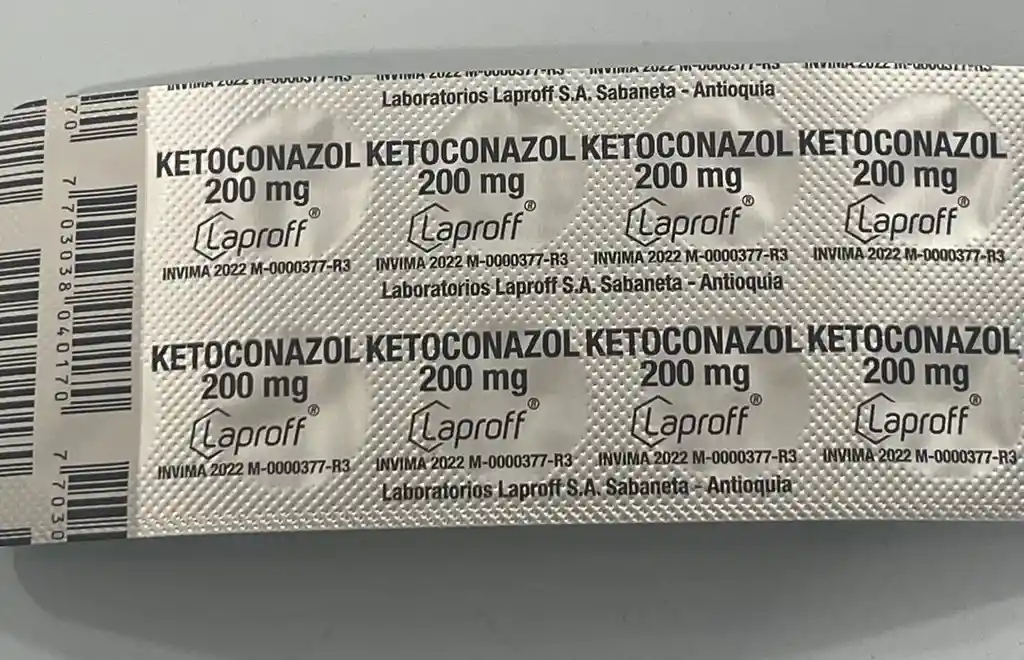 Ketoconazol 200mg X 10 Tabletas Laproff.