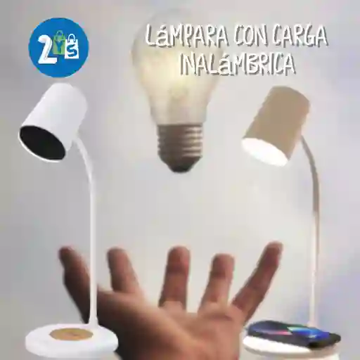 Lampara Con Cargador Inalámbrica