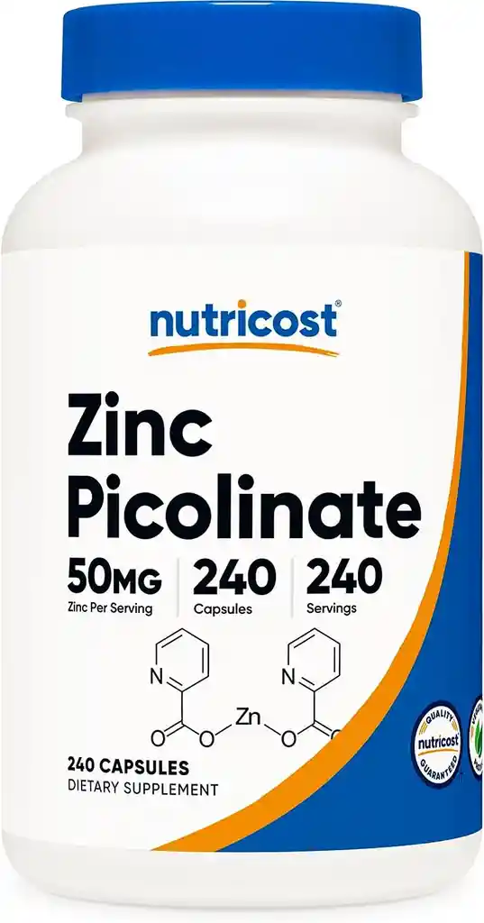 Nutricost Zinc Picolinate 50ng 240 Capsulas