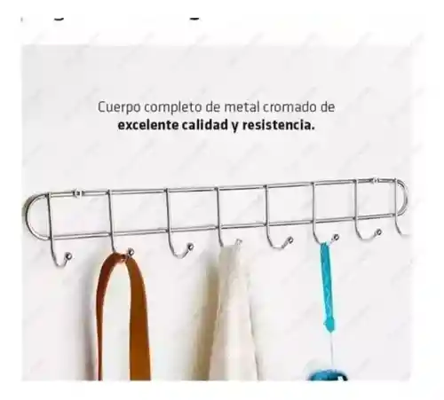 Organizador De Utensilios Metálico X 8 Ganchos Perchero