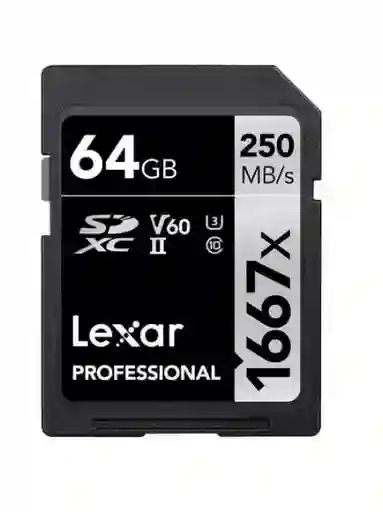 Tarjeta De Memoria Lexar Lsd64gcbna1667 Professional 64gb