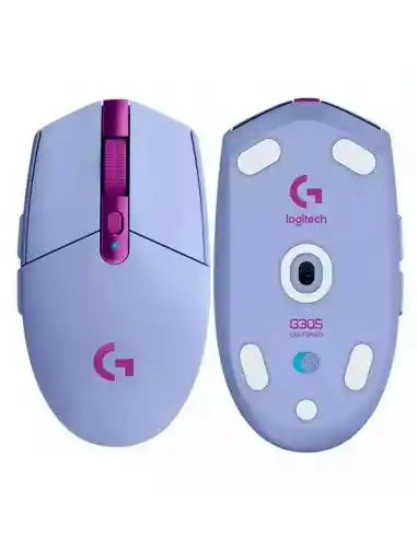 Mouse Gamer Inalámbrico Logitech G305 Lightspeed 12000dpi Lila