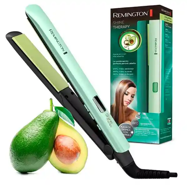 Plancha Para El Cabello De Macadami Y Aguacate Generica Remigton