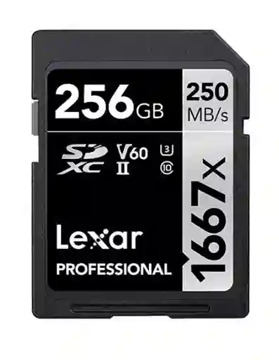 Memoria Lexar Professional 1667x Sdxc Uhs-ii U3 -256gb.