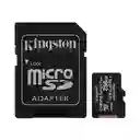 Memoria Micro Sd Kingston Canvas Plus 256gb C10 V10 A1 100mb/s