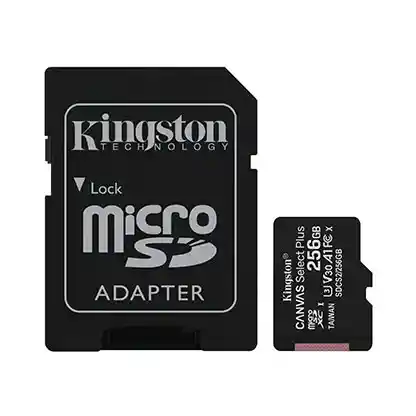 Memoria Micro Sd Kingston Canvas Plus 256gb C10 V10 A1 100mb/s