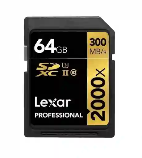 Tarjeta De Memoria Lexar Lsd64gcrb-2000r Professional 2000x 64gb
