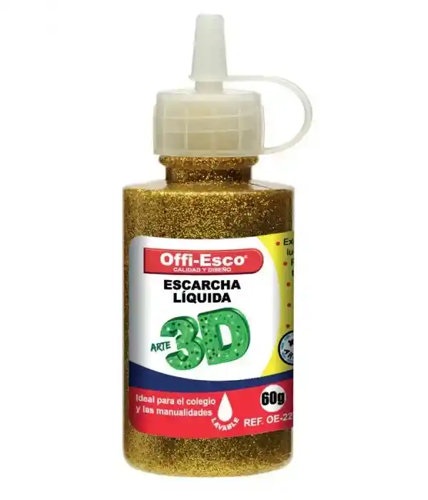 Escarcha Liquida Dorado 60 Gm Offi Esco Oe-226