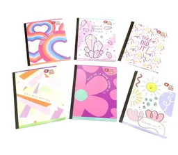 Cuaderno Cosido Para Niña Cuadriculado 50 Hojas Qnota Diseños Surtidos