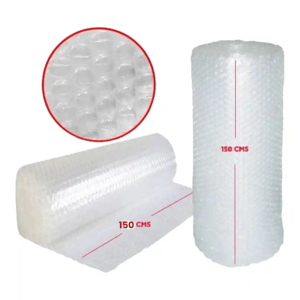 Plastico Papel Burbuja De 1.50cm De Ancho X 1mt De Largo