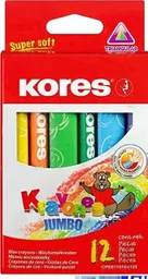 Crayones Kores Jumbo Triangular Caja X 12 Unidades