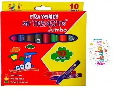 Crayones Jumbo Mi Trensito X 10
