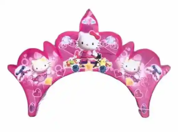 Coronas Hello Kitty Diseños Surtidos Paquete X 12 Unidades