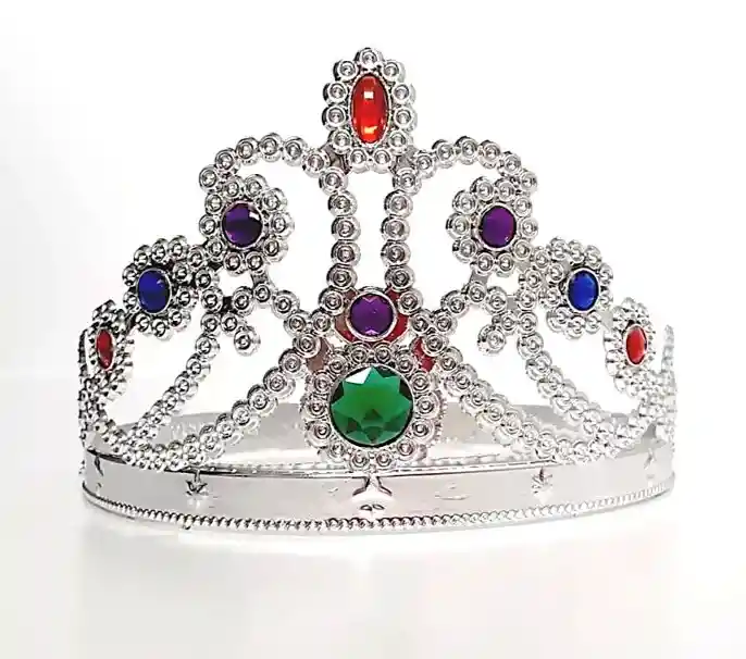 Corona Princesa Flexible Ajustable Plateada