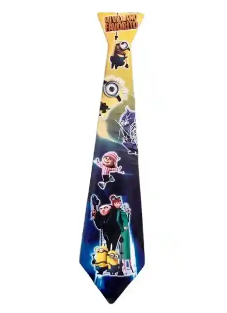 Corbata Minions Mi Villano Favorito De Carton Para Fiesta Paquete X 12 Unidades