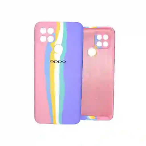 Silicone Case Para Oppo A15 4g Arcoiris