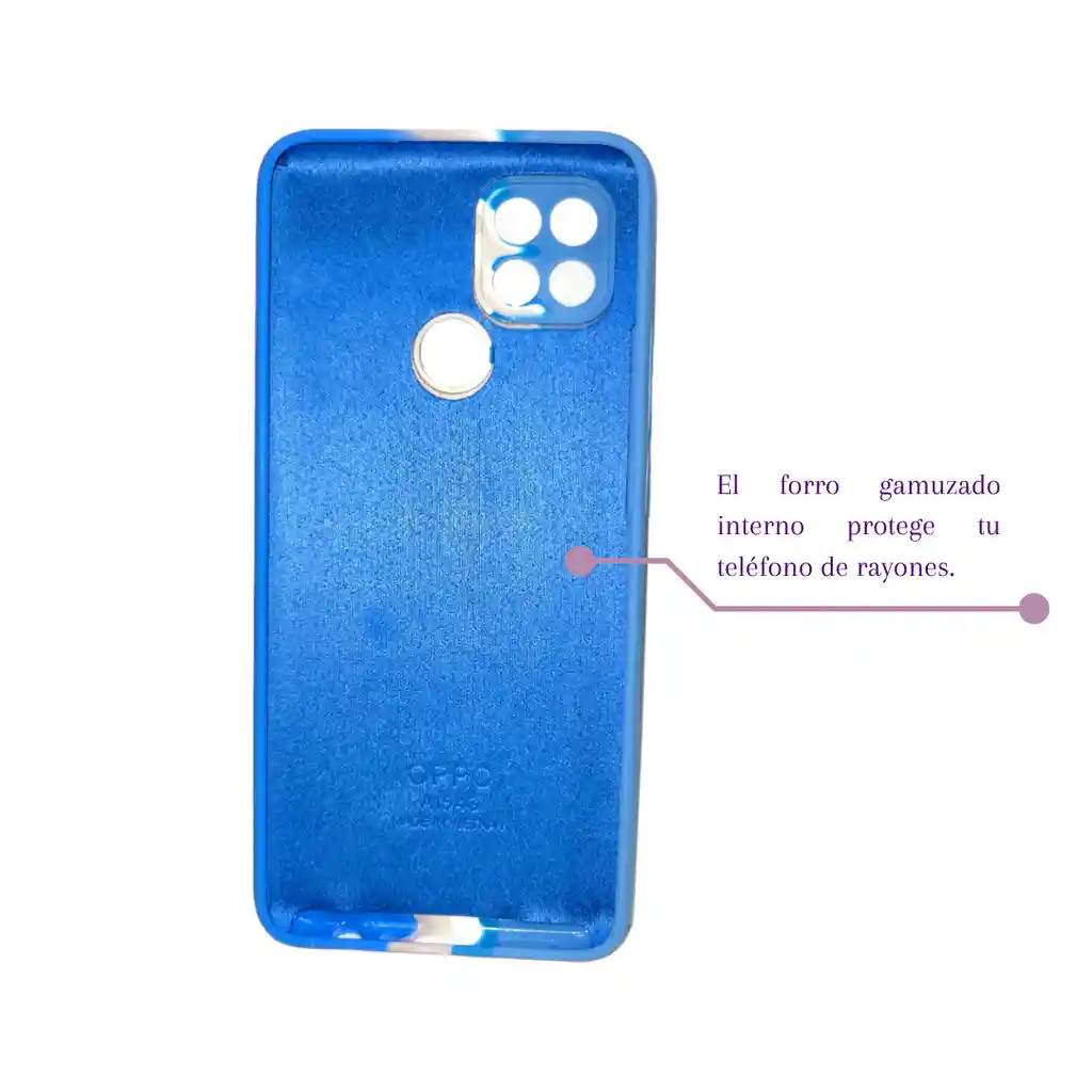 Silicone Case Para Oppo A15 4g Arcoiris