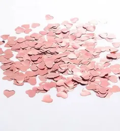 Confeti Metalizado Corazon Oro Rosa Amor Y Amistad San Valentín Madres