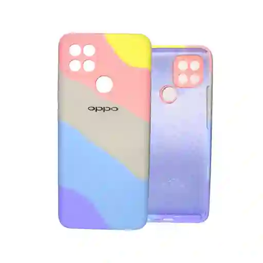 Silicone Case Para Oppo A15 4g Arcoiris