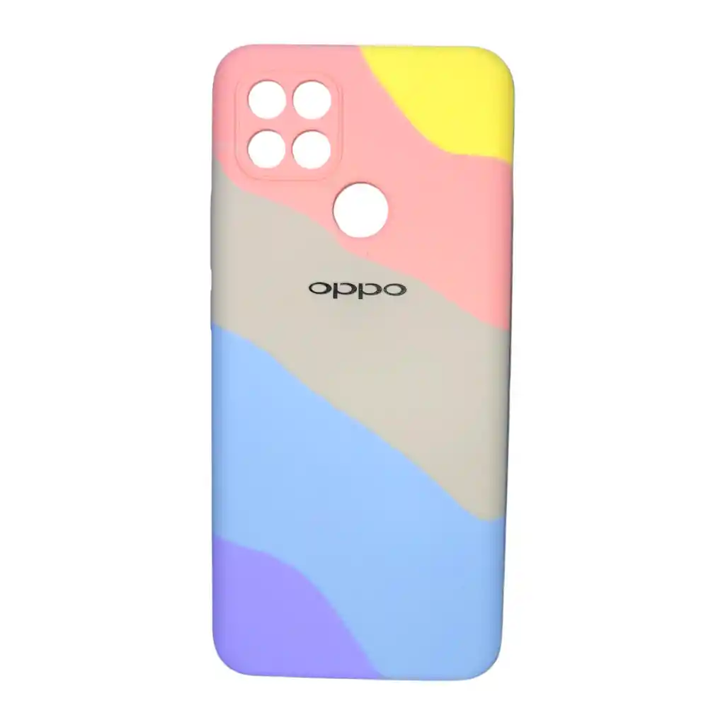 Silicone Case Para Oppo A15 4g Arcoiris