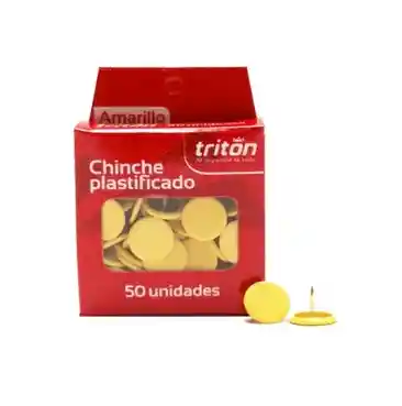 Chinche Plastificado Amarillo Triton X 50