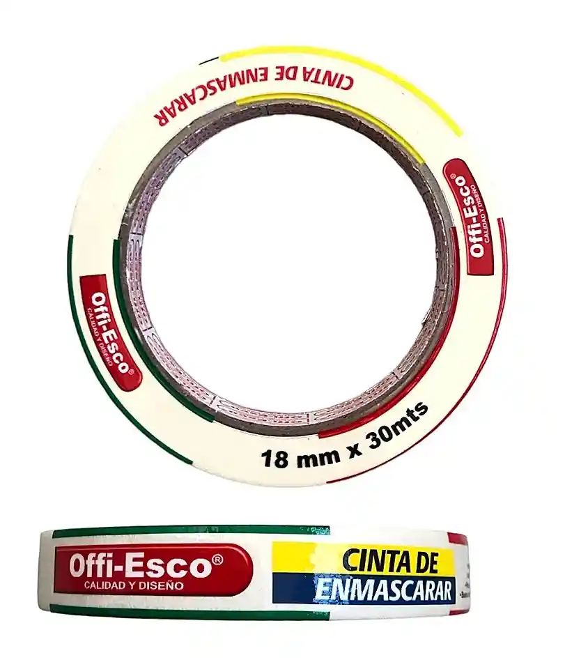 Cinta De Enmascarar Offi Esco 18mm X 30 Mt