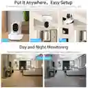 Camara Robotica Inalambrica Wifi Inteligente Bebe 3 Antenas V380