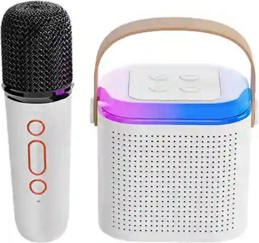 Parlante Bluetooth Inalámbrico Con Micrófono Para Karaoke