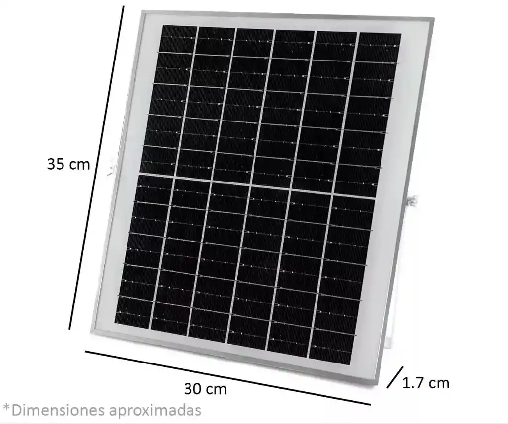 Lámpara Led Panel Solar Exterior 100w Recargable