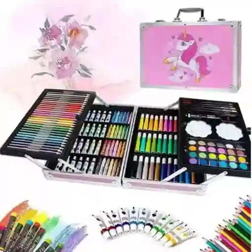 Set De Arte Profesional Dibujo Color Marcadores Teker 145pcs