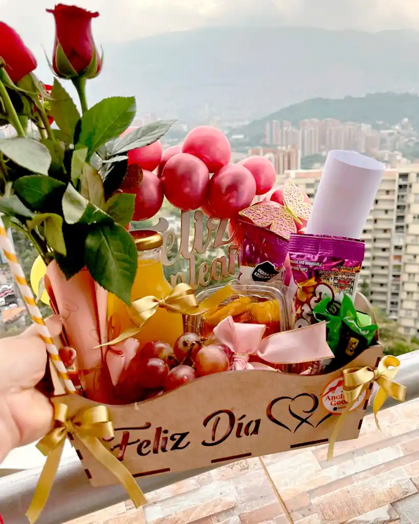 Anchetas- Desayuno - Regalos-cumpleaños- Aniversario-amor Y Amistad-dia De La Mujer-navidad-sanvalentin-flores-chocolates-arreglos Florale-peluches-fresas Con Chocolate-detalles -anchetas Infantiles- Dia Del Padre