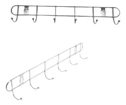 Organizador De Utensilios Metálico X6 Ganchos Perchero